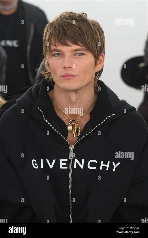 Jordan Barrett attends the Givenchy Menswear Fall